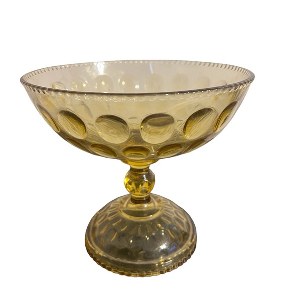 Other - EAPG King, Sons & Co. French Dot (Inverted Thumbprint) Amber Compote